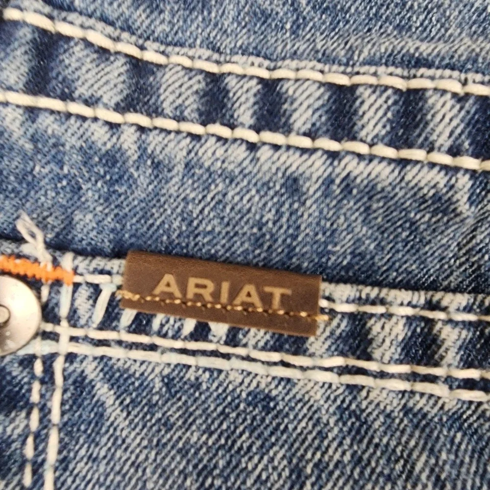 Ariat B5 Dakota Jeans Boys 14 29 Blue Slim Straight Adjustable Waist Denim